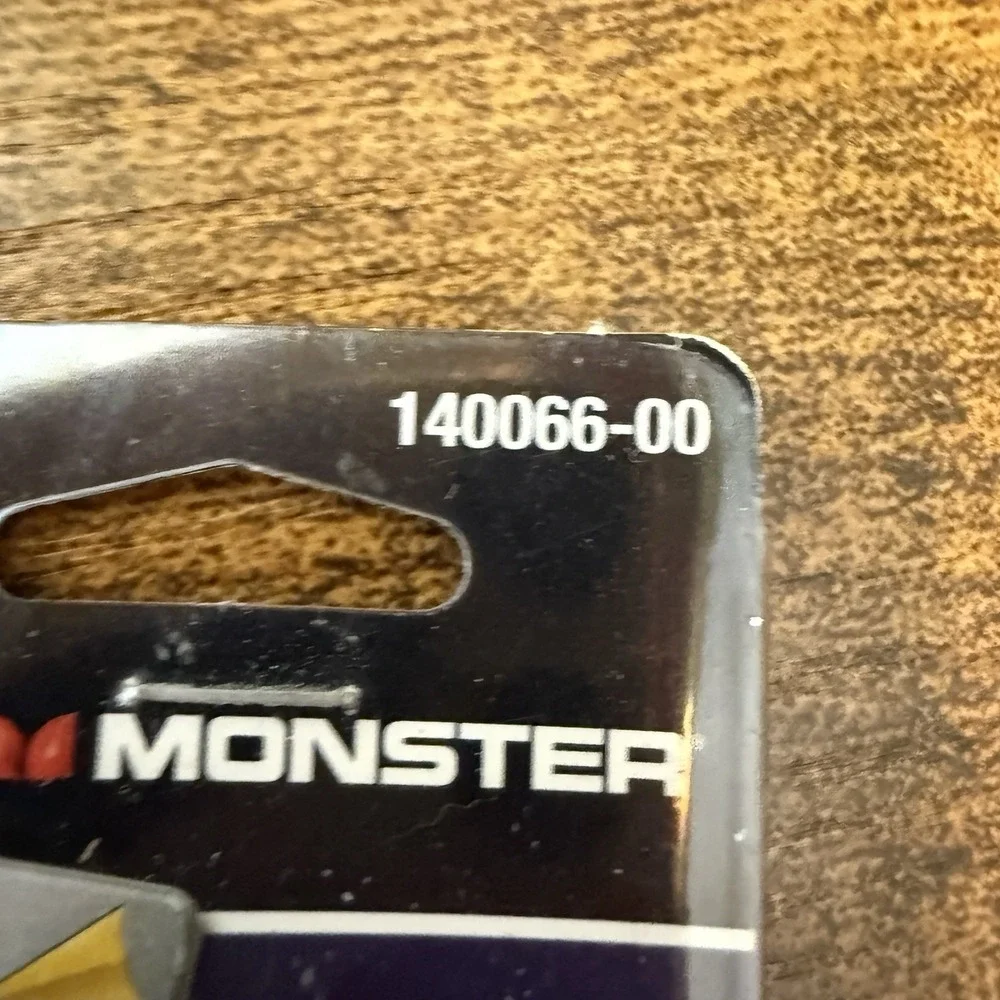 Monster 1 Ghz Coax F adapter ‎ 140066-00 FS Gold Video 5-1000 MHz NEW